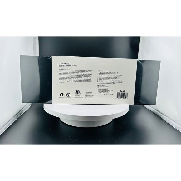 L’ange Le Céramique Ceramic 1-Pass Flat Iron – NEW in Box! - Picture 2 of 2